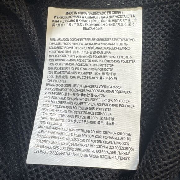 Vans Women's I Love My Vans Size Small Black Full Zip Crop Windbreaker Jacket - Picture 7 of 7